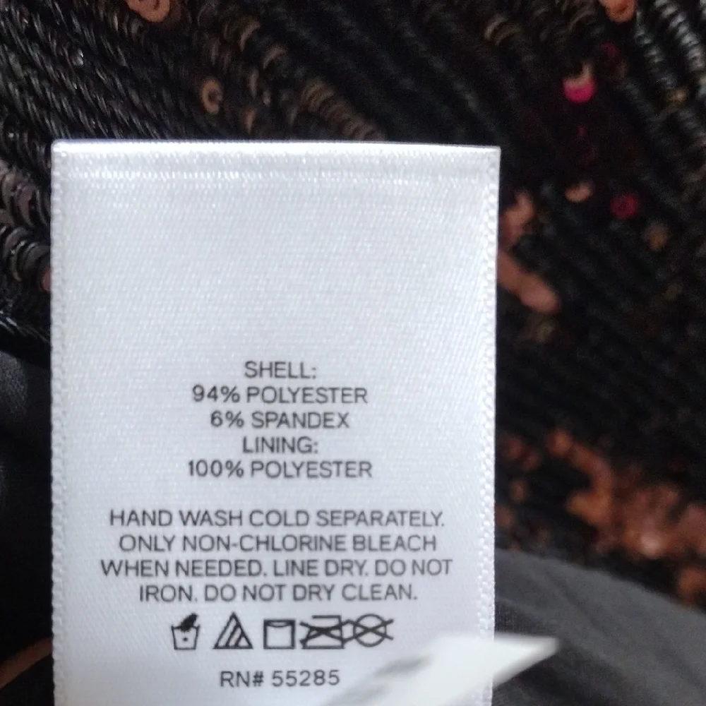 Express Sequin Open Front Boyfriend Blazer, Fully Lined, Size XL 16/18 - Picture 12 of 16